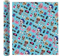 Упаковочная бумага ND Play LOL бирюзовая, 700x1000 мм, 2 шт. в рулоне 283300