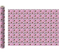 Упаковочная бумага ND Play LOL розовая, с кошками, 700x1000 мм, 2 шт. в рулоне EV 19 289296
