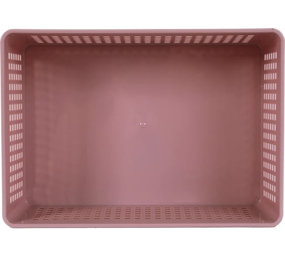 Лоток Полимербыт 270x190x90 мм розовый с крышкой 3.7 л 434620600