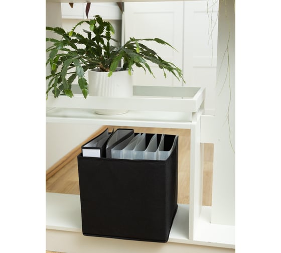 Короб для хранения Attache 31x31x30 см, черный, без молнии 1871089