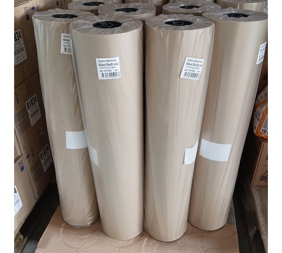 Бумага оберточная ООО Комус 840 мм x 150 м x 80 грм2 +4-5 гр, 76 вт 1911453