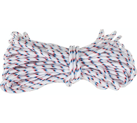 Полипропиленовый канат FIT 24-х прядный с сердечником 6мм х 20м, р/н=300 кгс 68401