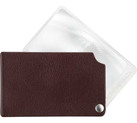 Складная лупа Eschenbach асферическая, дифракционная visoPOCKET, 74 х 48 мм, 2.5х 6.0 дптр, цвет красный, 172116 1