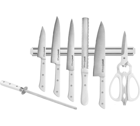  Набор ножей Samura Super Set 8 в 1 " HARAKIRI" 11,23,45,57,85,мусат,ножницы, держатель SHR-0280W/K