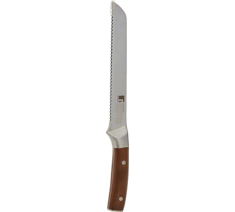 Нож для хлеба Bergner 20 см,нержавеющая сталь, бук, Wolfsburg BG-39163-BR