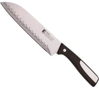 Нож сантоку Bergner 17,5 см, нержавеющая сталь, пластик, Resa BG-3951