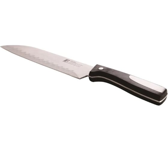 Нож сантоку Bergner 17,5 см, нержавеющая сталь, пластик, Resa BG-3951