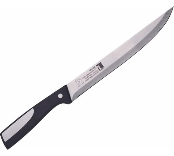 Нож для нарезки Bergner 20 см, нержавеющая сталь, пластик, Resa BG-4064