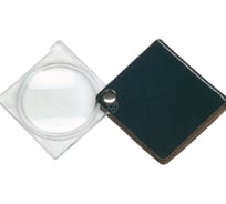 Складная двояковыпуклая лупа Eschenbach economy, 45 мм, 3.5х10.0 дптр, черный, форма квадрат 173053