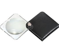 Складная двояковыпуклая лупа Eschenbach 60 мм, 3.5х10.0 дптр, черный, форма квадрат 1752560