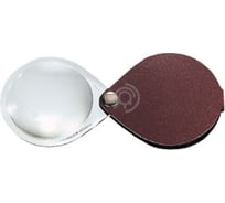 Складная двояковыпуклая лупа Eschenbach 50 мм, 3.5х10.0 дптр, бордовый, форма каплевидная 1740150