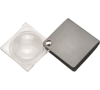 Складная двояковыпуклая лупа Eschenbach economy, 45 мм, 3.5х10.0 дптр, серебро, форма квадрат 173023