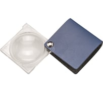 Складная двояковыпуклая лупа Eschenbach economy, 45 мм, 3.5х10.0 дптр, голубой, форма квадрат 173033