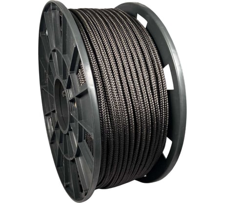 Шнур плетеный полипропиленовый ООО Оптхозторг 6 мм 100 м черный 05861003
