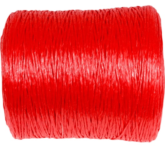 Шпагат полипропиленовый ООО Оптхозторг 1000 текс, 1000 метров, 40 кгс, цвет красный, прямой намот 01110005 32742660
