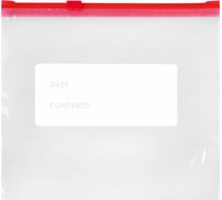 Пакеты для заморозки продуктов, 1 л, Комплект 100 шт., с замком-застежкой (слайдер), LAIMA 608910