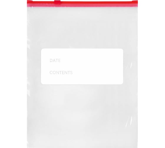 Пакеты для заморозки продуктов, 3 л, Комплект 20 шт., с замком-застежкой (слайдер), LAIMA 608911