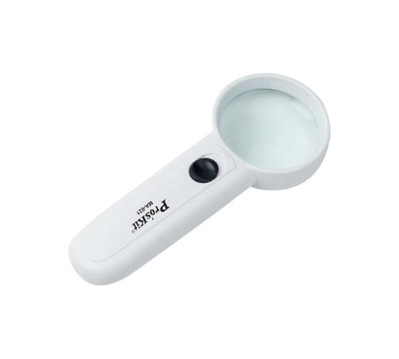 Ручная лупа ProsKit MA-021 3.5х, диаметр 46мм, LED подсветка С00033939