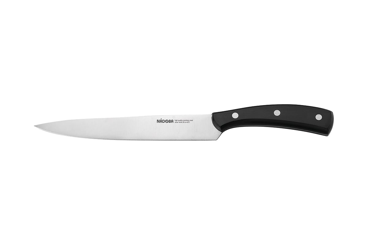 Набор из 5 кухонных ножей и блока для ножей с ножеточкой NADOBA серия .