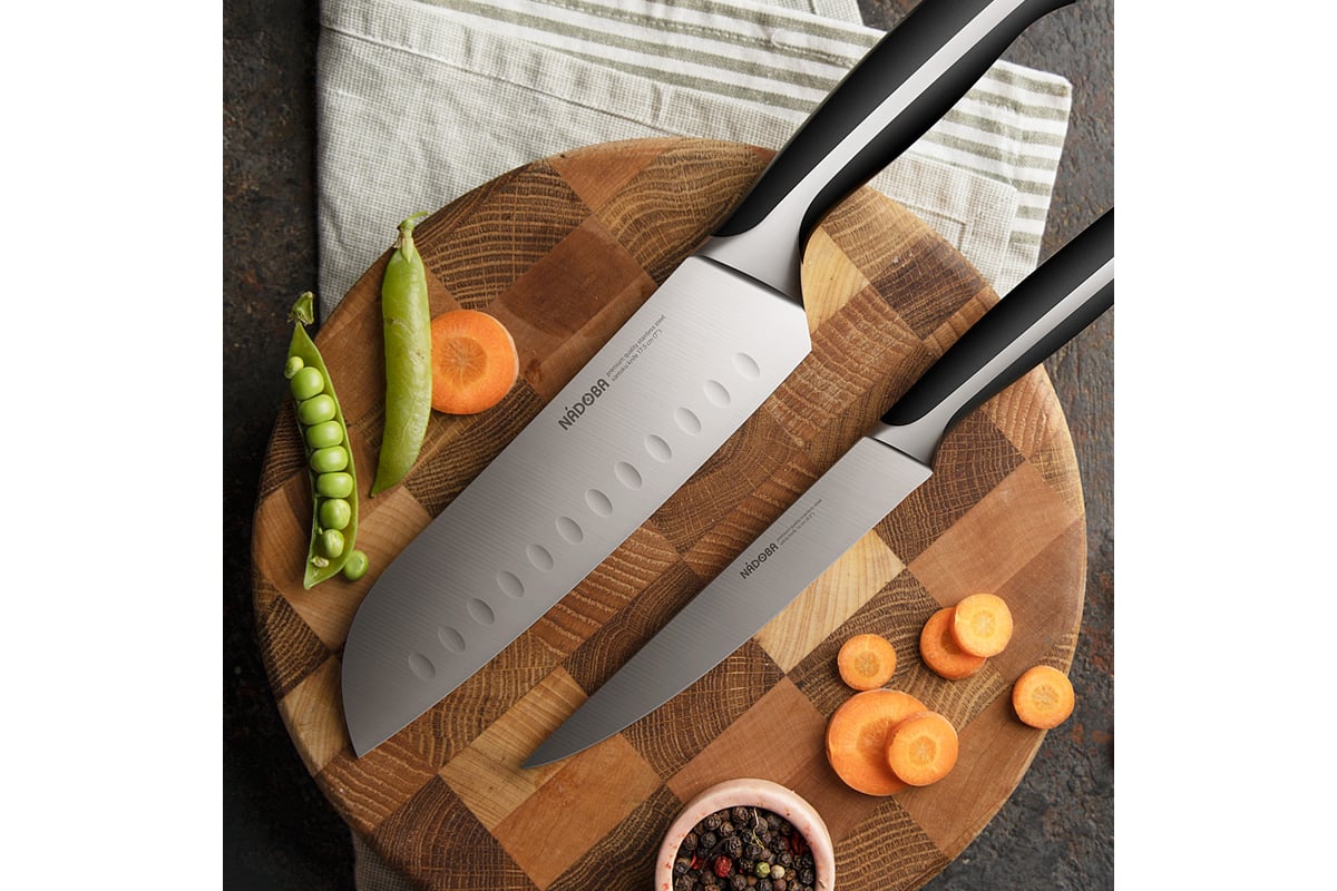 Набор из 5 кухонных ножей, ножниц и ножеточки NADOBA RUT 722716 .