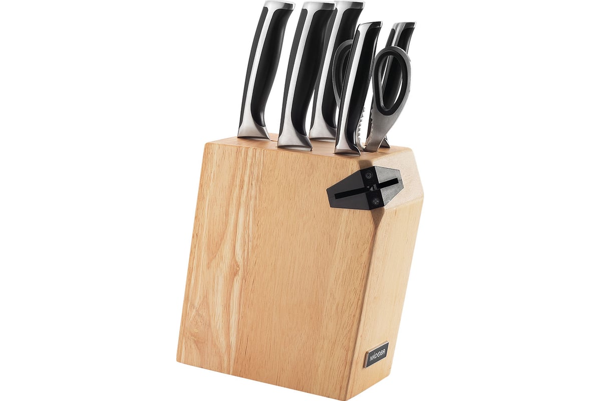  из 5 кухонных ножей, ножниц и ножеточки NADOBA RUT 722716 .