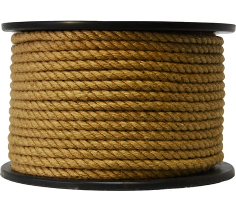 Джутовый канат ТПК МДС, крученый, 10 мм, 100м 7930050321196