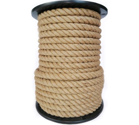 Джутовый канат ТПК МДС, крученый, 20 мм, 50 м 7930050321240