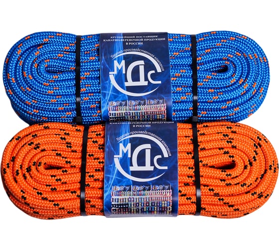 Полипропиленовый канат ТОРГОВО-ПРОИЗВОДСТВЕННАЯ КОМПАНИЯ МДС плетеный, 10 мм, 24 пр, 20 м 7930050320595