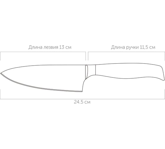 Поварской нож NADOBA BLANCA 13 см, 723411