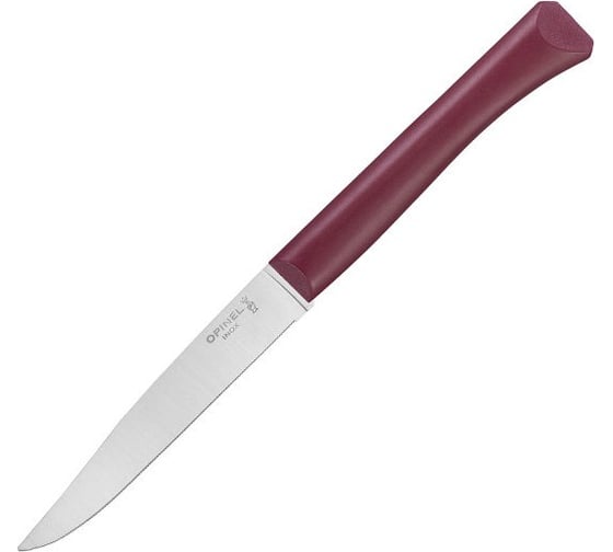 Столовый нож Opinel N125, полимерная ручка, нерж. сталь, темно-красный, 002196