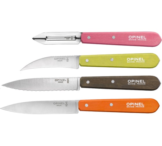 Набор ножей Opinel Less Essentieles, нержавеющая сталь, 4 шт./уп., 001452 1
