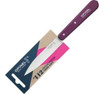 Столовый нож Opinel №112, деревянная рукоять, блистер, нержавеющая сталь, сливовый 001914