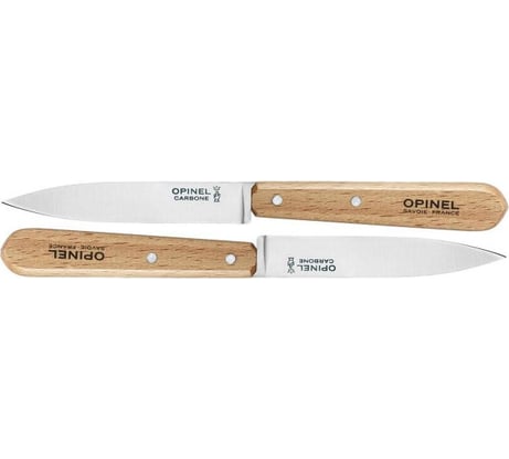 Набор ножей Opinel N102, углеродистая сталь, для очистки овощей. 001222