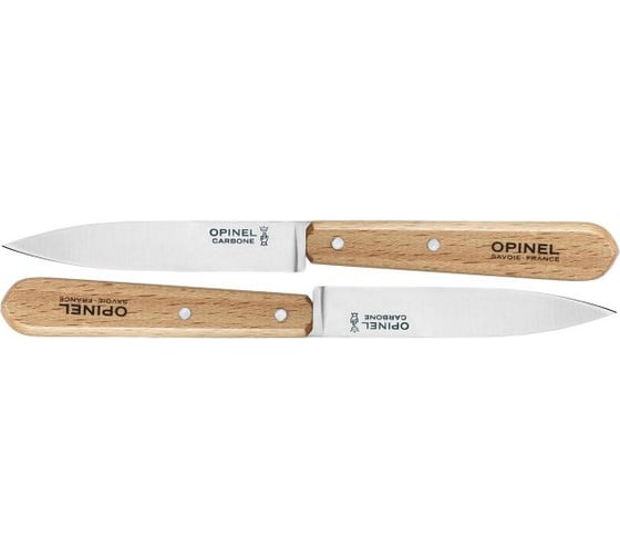 Набор ножей Opinel N102, углеродистая сталь, для очистки овощей. 001222