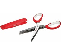 Ножницы для зелени Marmiton 21,5x8,5x2 см, 5 пар лезвий, красный 16141-л2