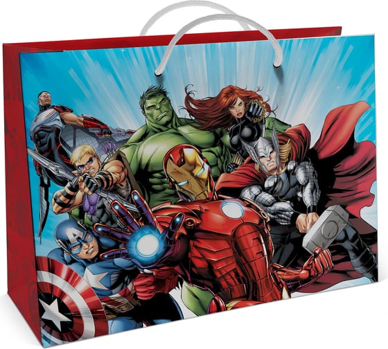 Пакет подарочный большой ND Play Avengers, 400x300x140 мм 299879