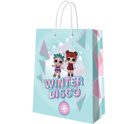 Пакет подарочный большой ND Play LOL, Winter Disco, 335x406x155 мм 299622 1