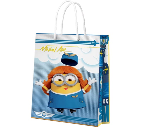 Пакет подарочный большой ND Play Minions 2, 220x310x100 мм, 3D дизайн 287120