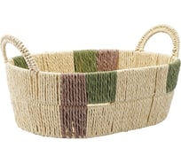 Корзина плетеная овальная Bodhran Nature из коллекции Ethnic Tkano размер M TK24-ST_BA0014