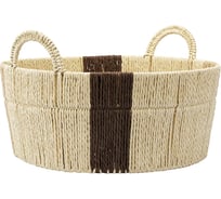 Корзина плетеная круглая Bodhran Chocolate из коллекции Ethnic Tkano размер M TK24-ST_BA0020