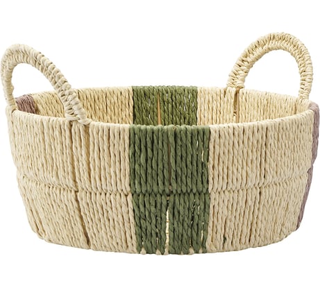 Корзина плетеная круглая Bodhran Nature из коллекции Ethnic Tkano размер M TK24-ST_BA0023