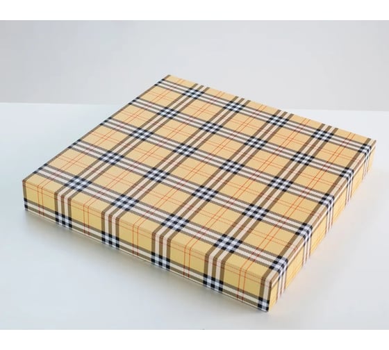 Складная сборная коробка для хранения Cartonnage формат ИКЕА, серия Рафаэль, 29x29x28 см, Рафаэль 3, клетка Byrberry RF3.28.14.15.K