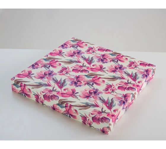 Складная сборная коробка для хранения Cartonnage формат ИКЕА, серия Рафаэль, 31x31x15,5 см, Рафаэль 3, цветы RF3.27.10.P