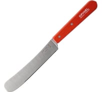 Столовый нож Opinel, деревянная рукоять, блистер, нержавеющая сталь, красный, 002176