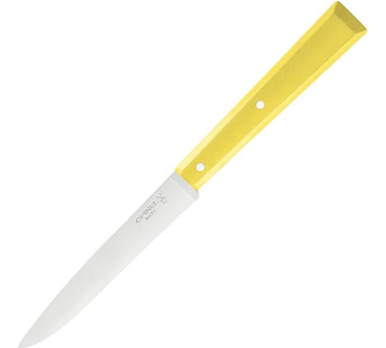 Столовый нож Opinel №125, нержавеющая сталь, желтый, 002043