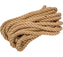 Веревка джутовая СИБШНУР д 19 мм, 10 м 10112