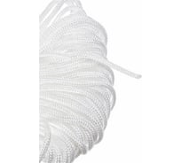 Шнур вязаный СИБШНУР д 3 мм, белый, 20 м МОТОВИЛО 30042