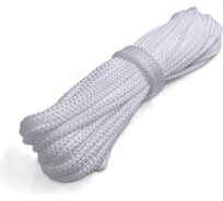 Шнур вязаный СИБШНУР д 5 мм, белый, 100 м 30145