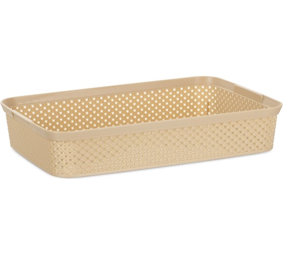 Корзина для хранения DIAMOND латте 24x35.5x7см HOBBY LIFE HL041270L 1