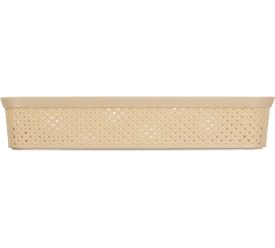 Корзина для хранения DIAMOND латте 24x35.5x7см HOBBY LIFE HL041270L